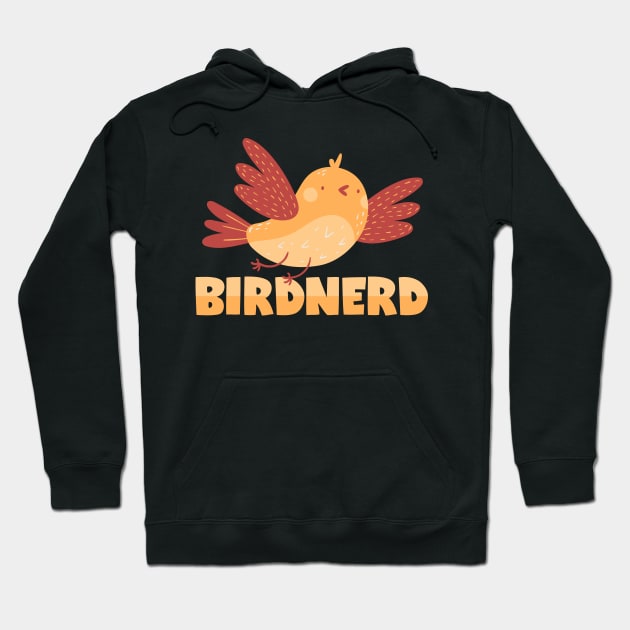 Bird Nerd Cute Bird Hoodie by voidea